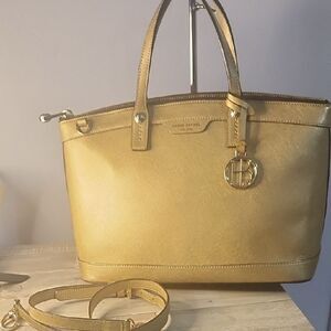 Henri Bendel Shimmering Gold Sachel